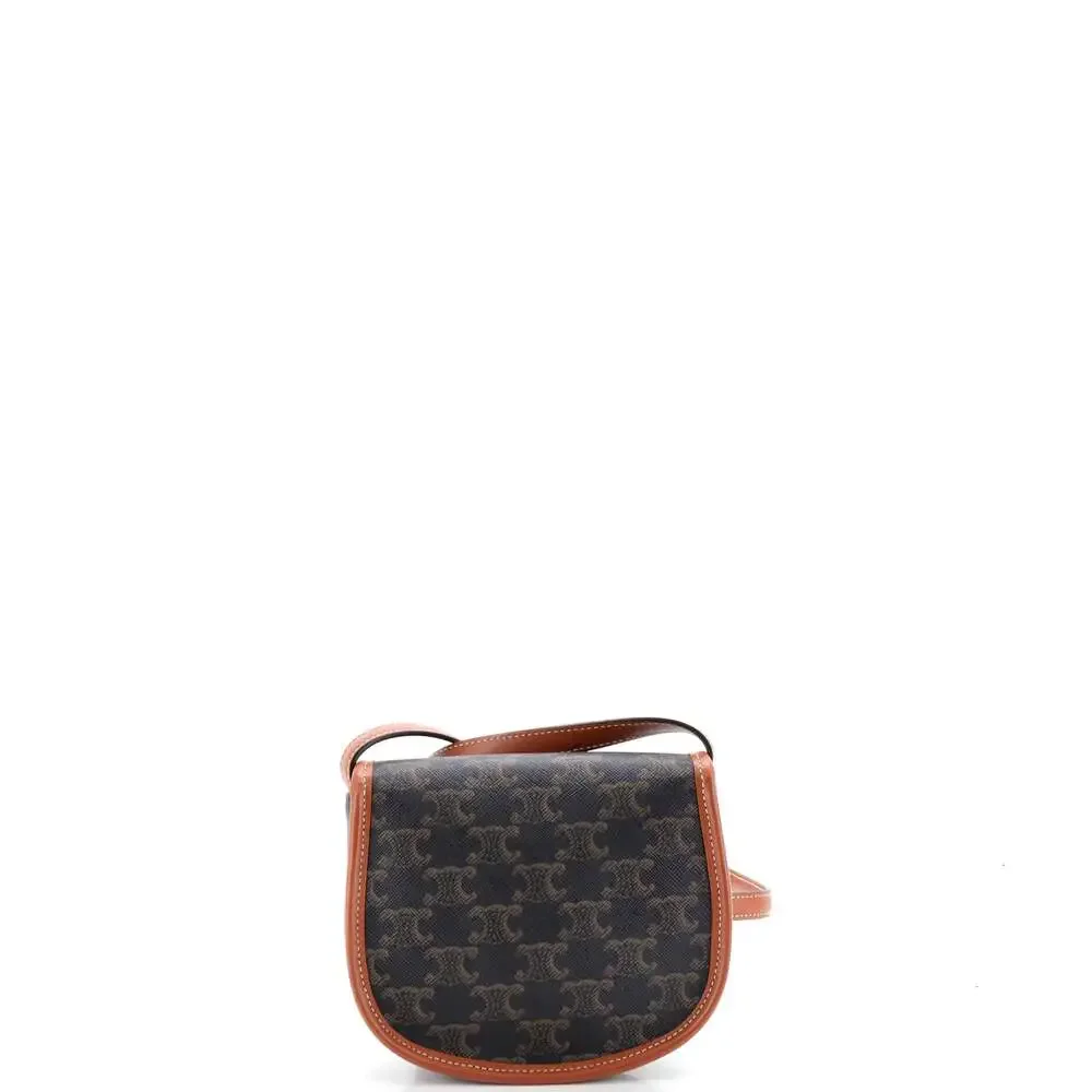 Celine Besace Flap Bag Triomphe Coated #270518C12B - Picture 3 of 7
